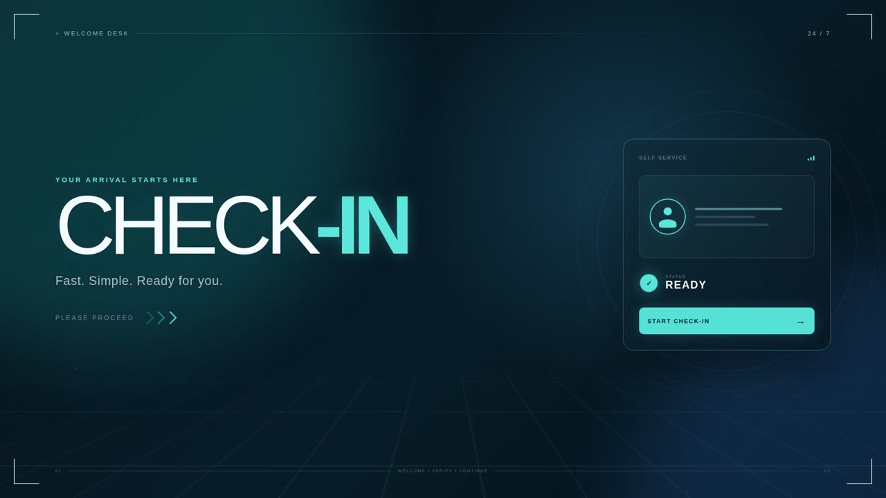 Check-in Luminoso (business_a006)