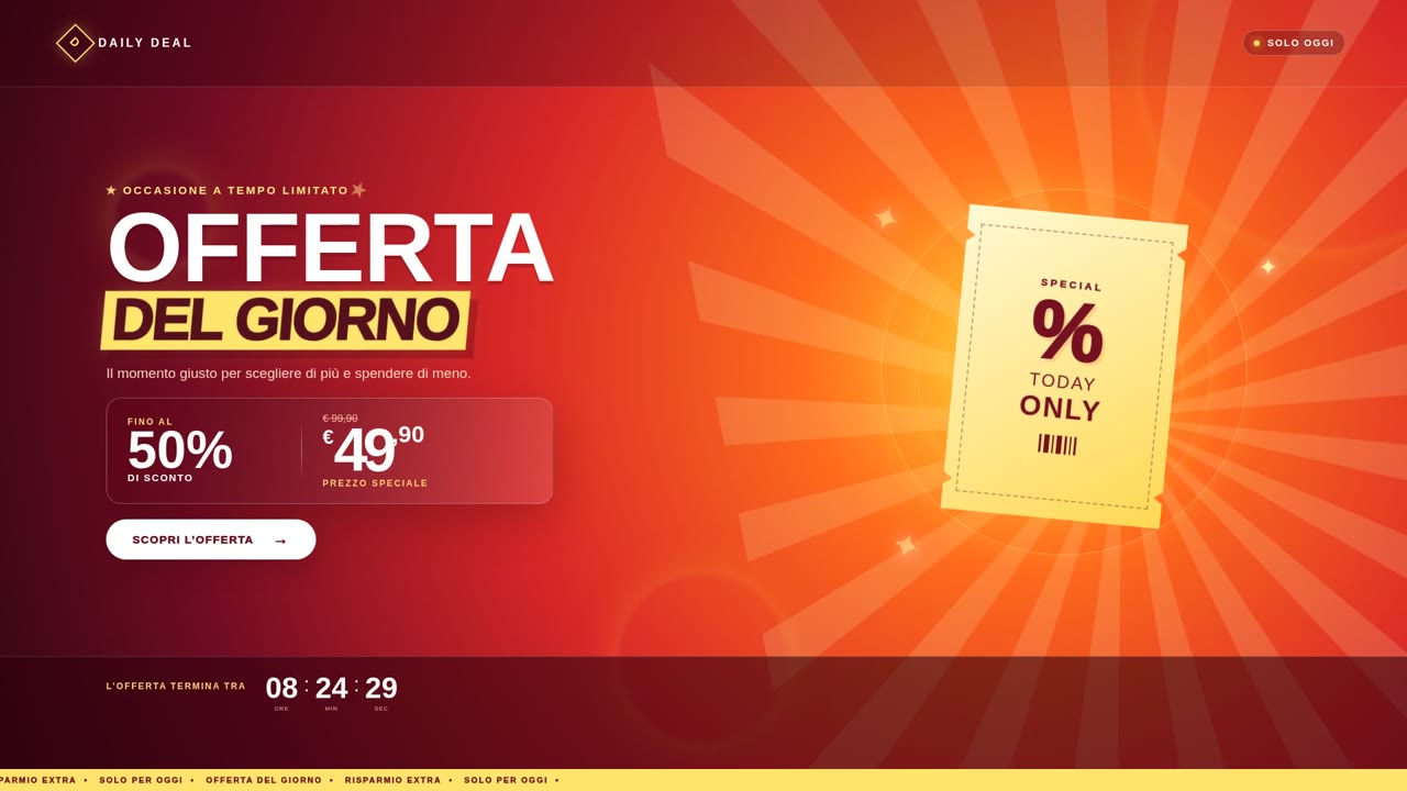 Offerta del giorno — Spotlight dinamico (business_a010)