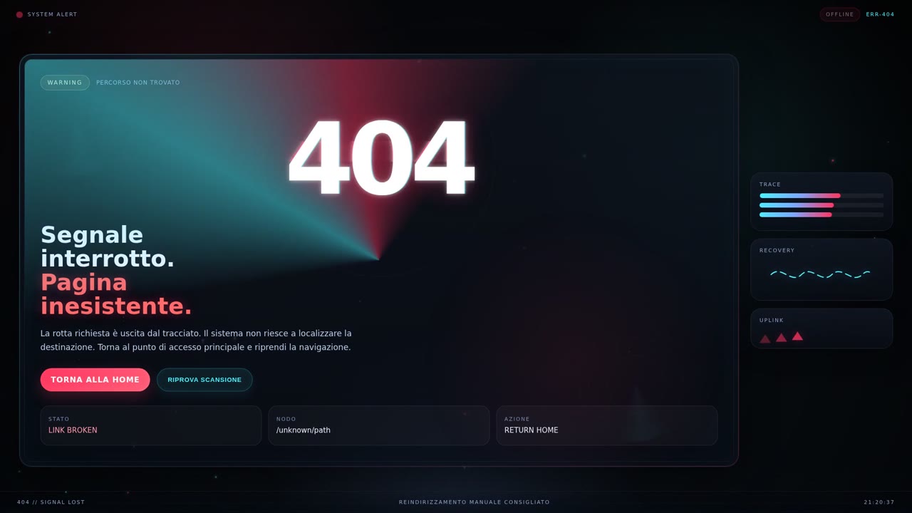 Errore 404 (web_a001)