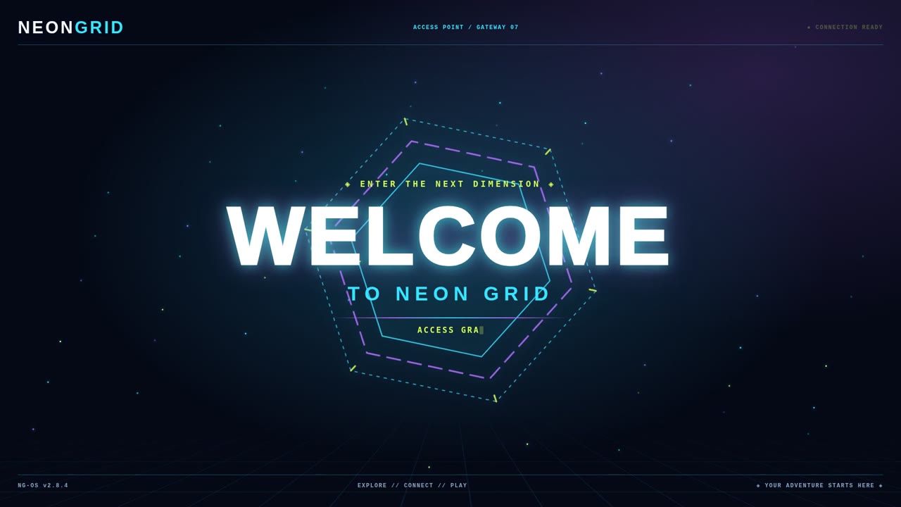 NEON GRID — Welcome (gaming_a007)
