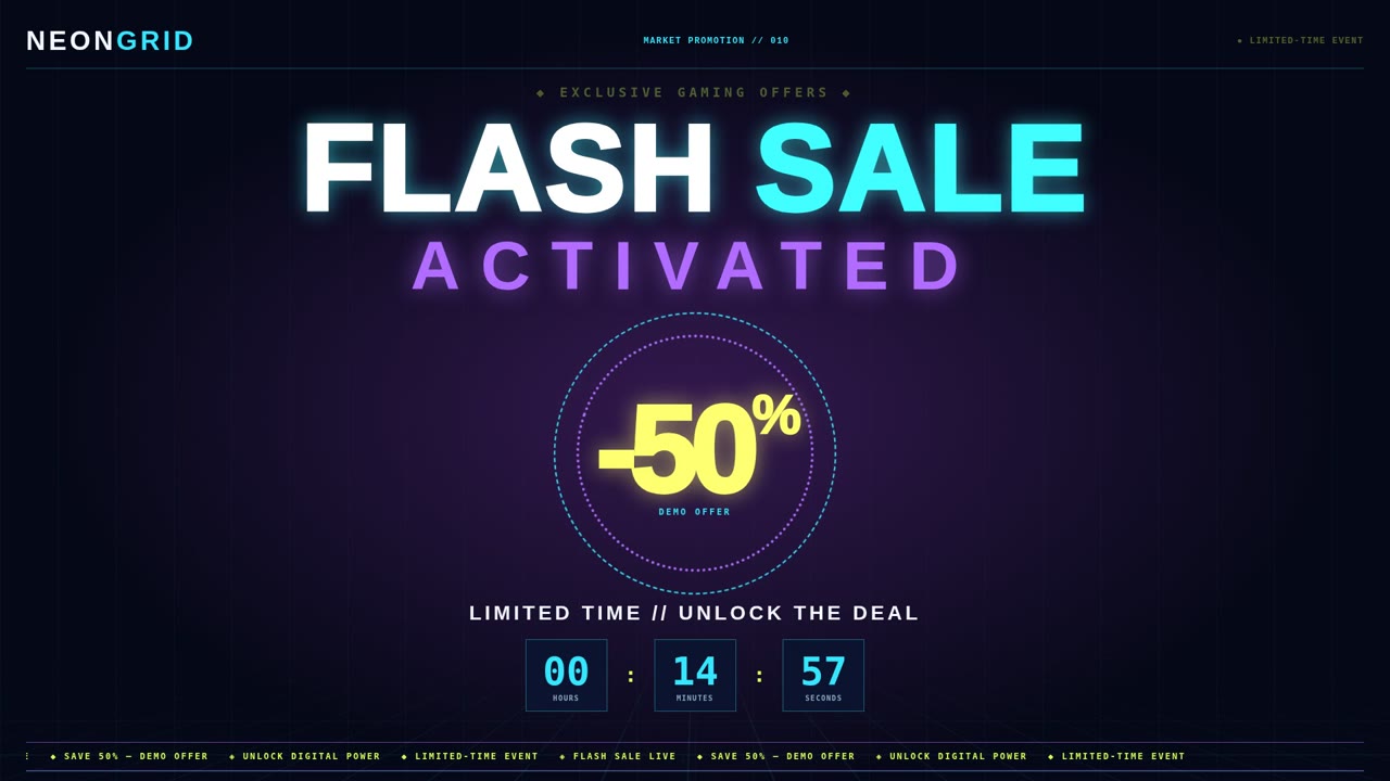 NEON GRID — Flash Sale (gaming_a010)