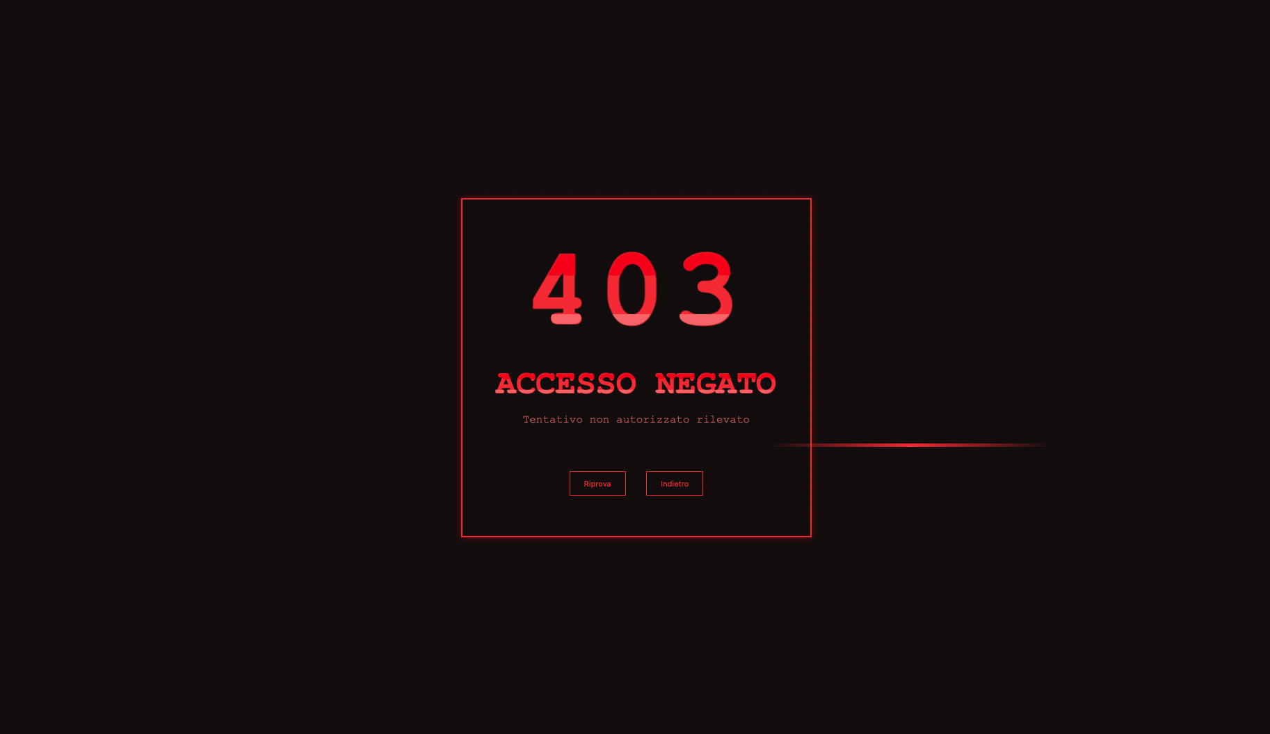 Errore 403 Accesso negato (web_a002)