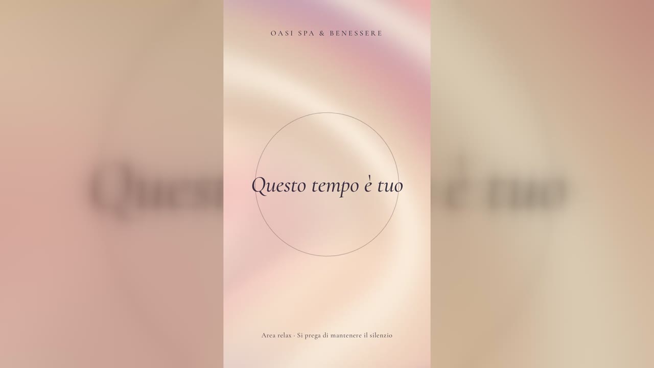 Onde pastello, sfondo animato verticale per spa e benessere — versione italiana (ambient_a001)