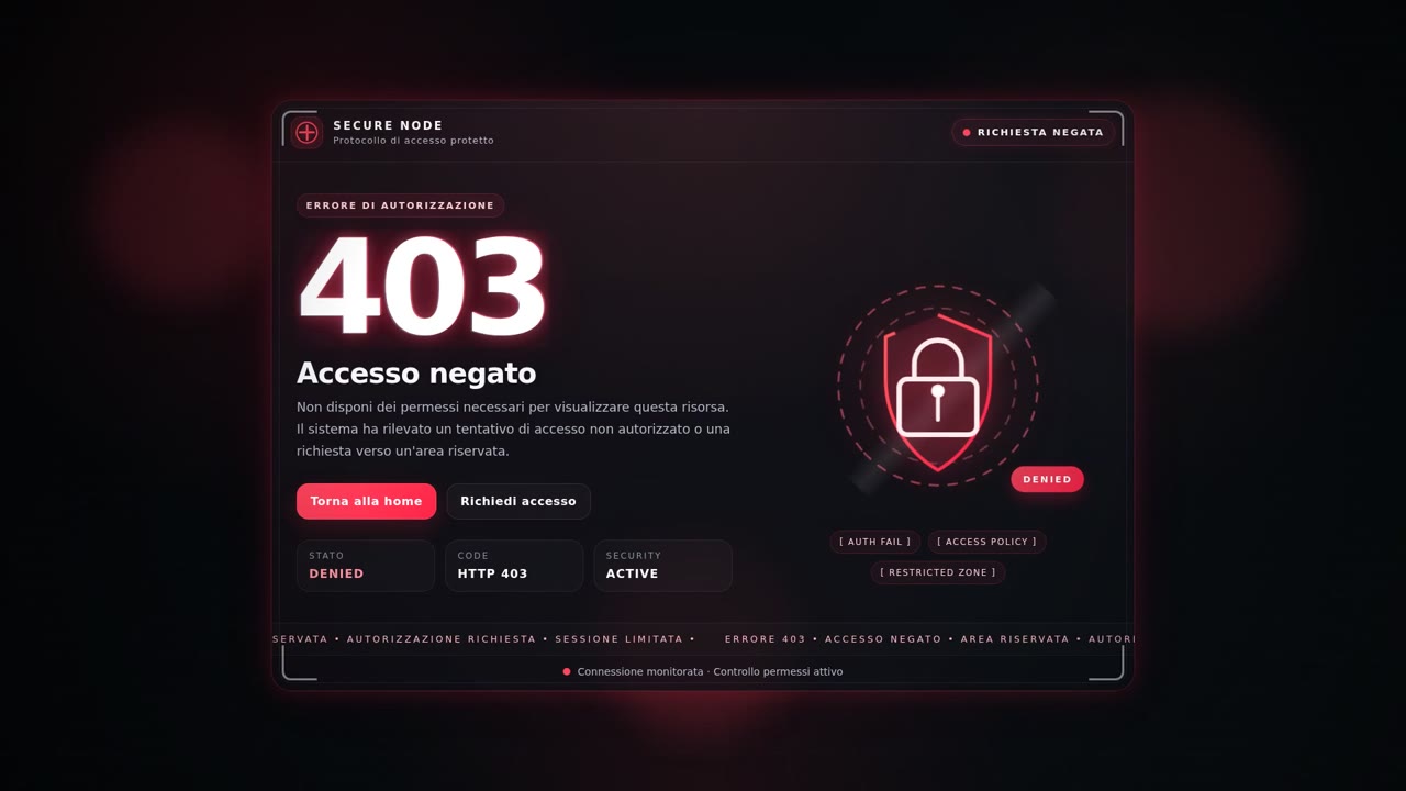 Accesso negato 403 (web_a003)
